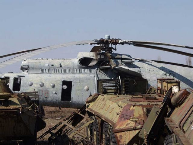 Abandoned Russian army scrap metal 7