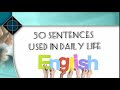50 ENGLISH SENTENCES COMMONLY USED