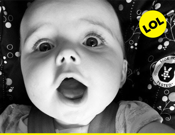 Admit it: This baby takes a really good selfie.