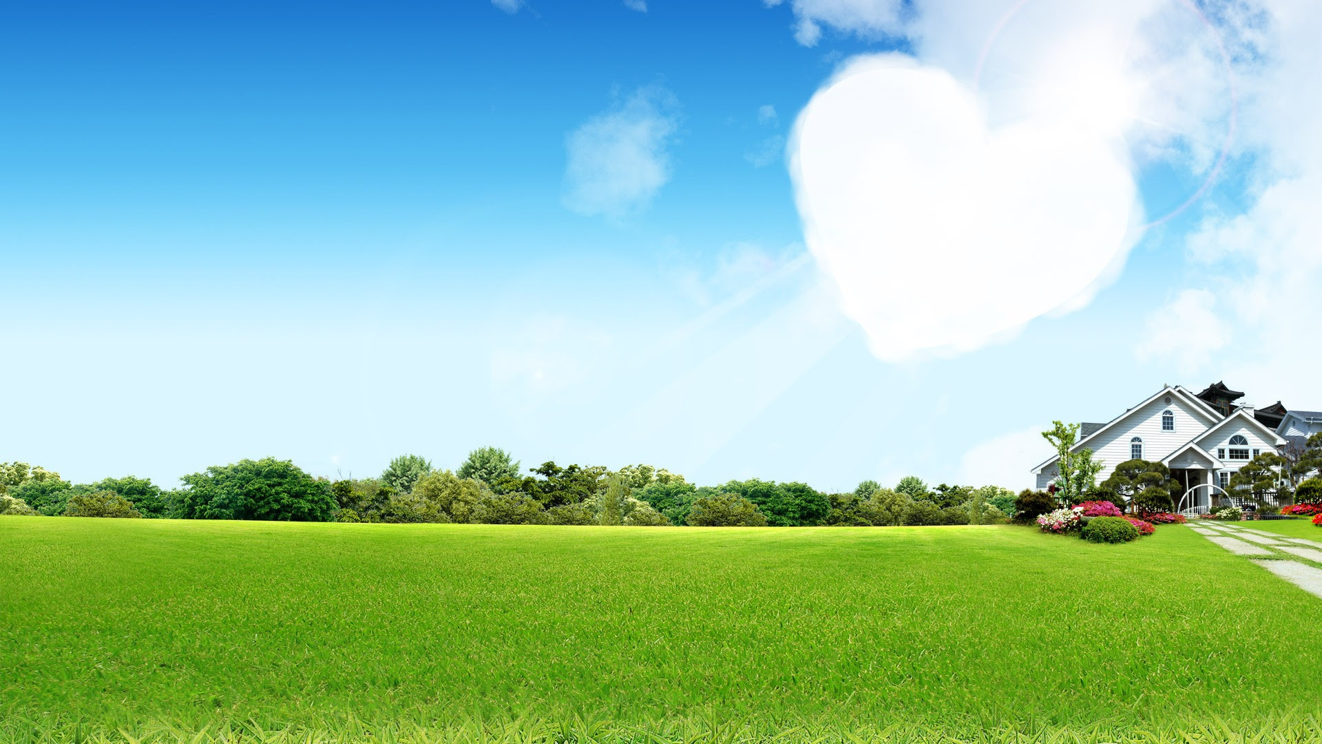 Photoshopの日当たりの良い夏の風景の壁紙 2 9 19x1080 壁紙ダウンロード Photoshopの日当たりの良い夏 の風景の壁紙 2 風景 壁紙 V3の壁紙
