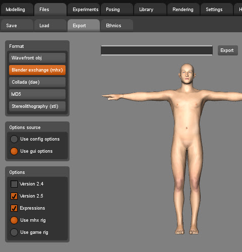 その他 その他 フリーソフト 3d人体作成ソフト Makehuman 1 0 Alpha 6