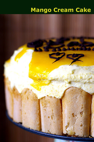 mango cream cake