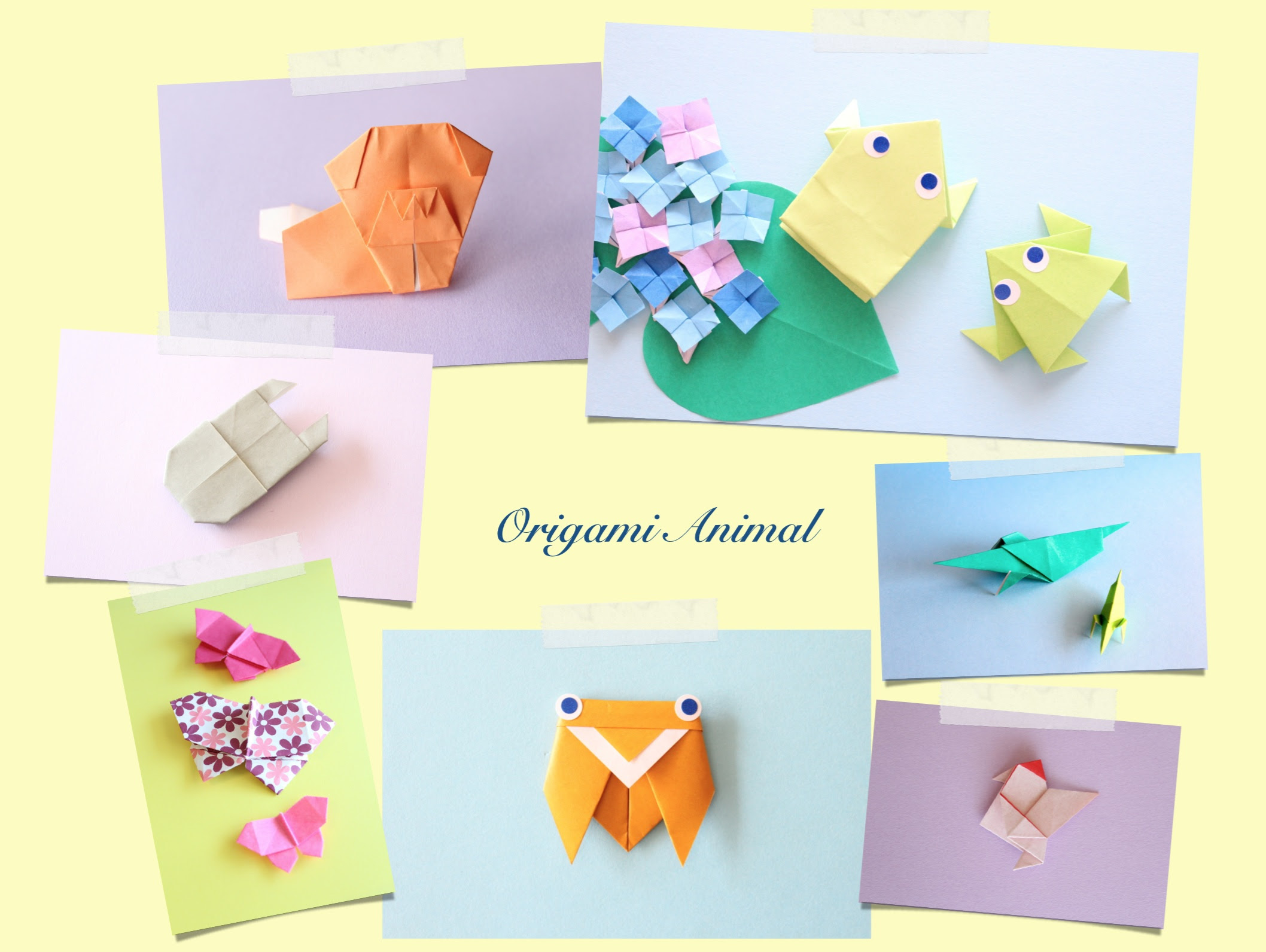 動物の折り紙 立体的 簡単かわいいアニマルの折り方14選まとめ