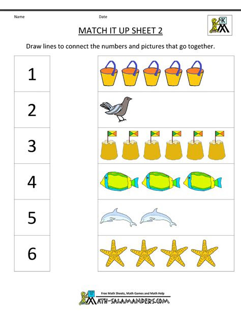  math worksheets kindergarten