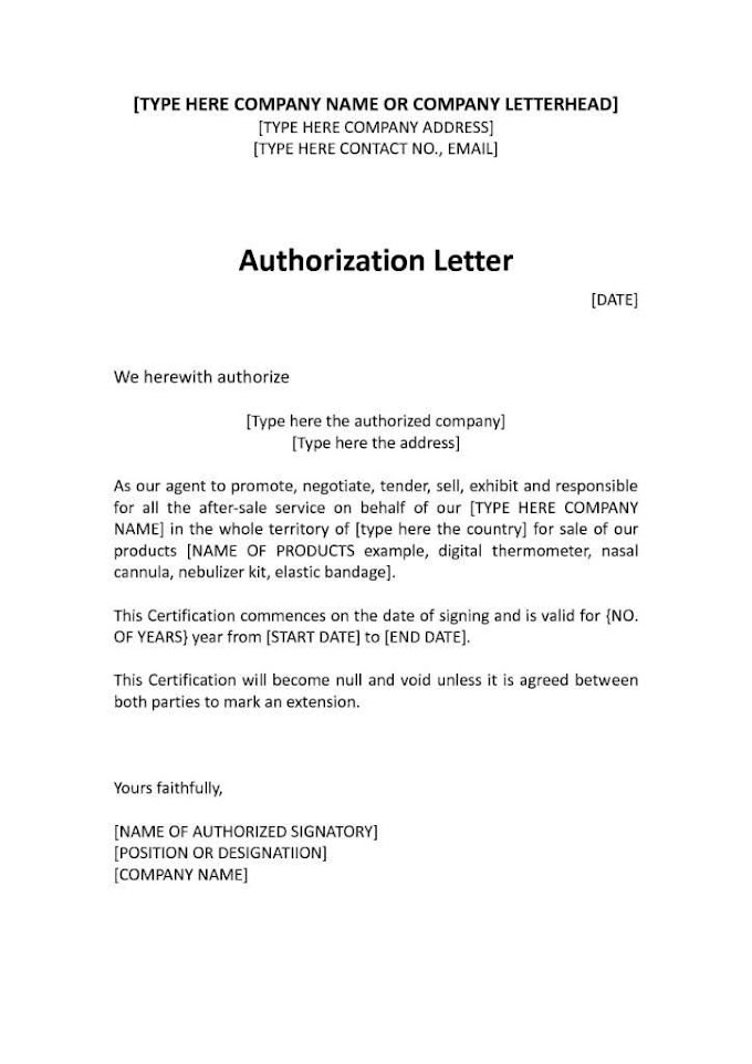 Athority Latter - authorisation simple authorization letter (4) | Resume Layout / An authorization letter is a letter which enables the third party to have the authority to act on your behalf temporarily.