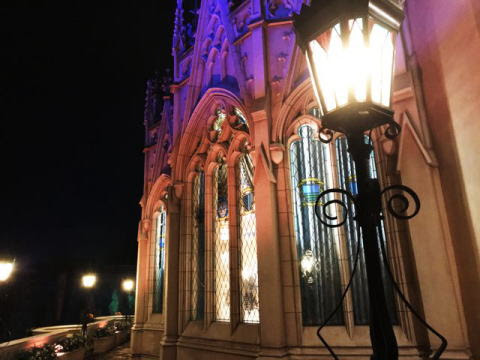 夜のシンデレラ城