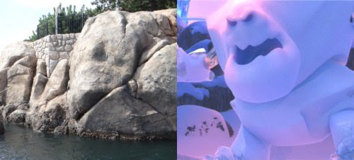 ディズニーシーでアナ雪の氷の怪物 マシュマロウ に似ている岩 ディズニー裏話 雑学 トリビアが2 000話以上 ディズニーブログ じゃみログ