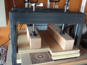 Homemade Marquetry Press - HomemadeTools.net