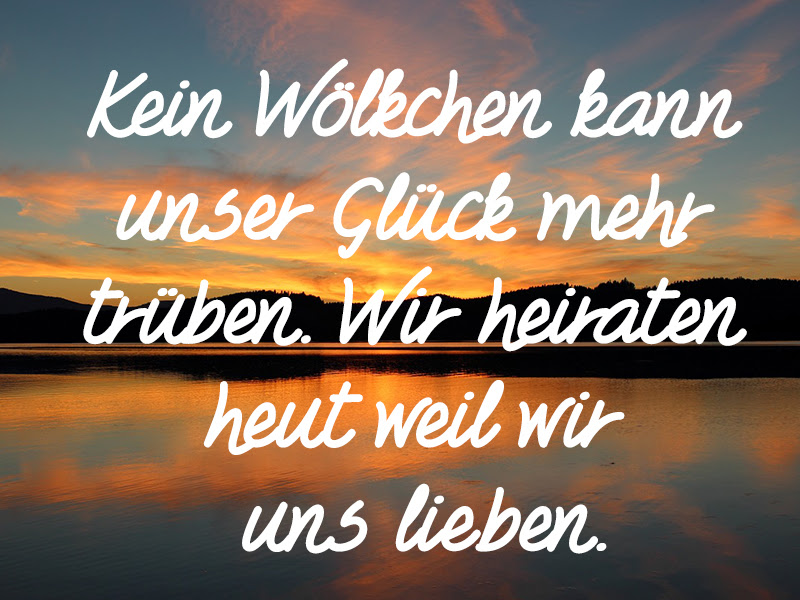 - Sprüche zur Hochzeit