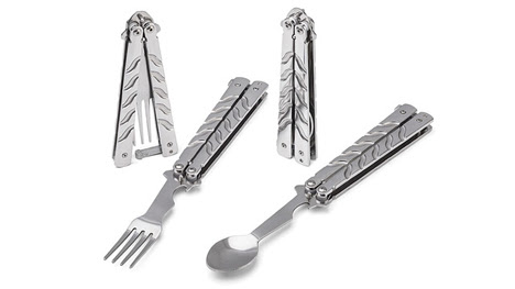 butterfly knife disguised utensils