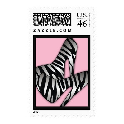 311 Luxurious Zebra Shoes Stamp