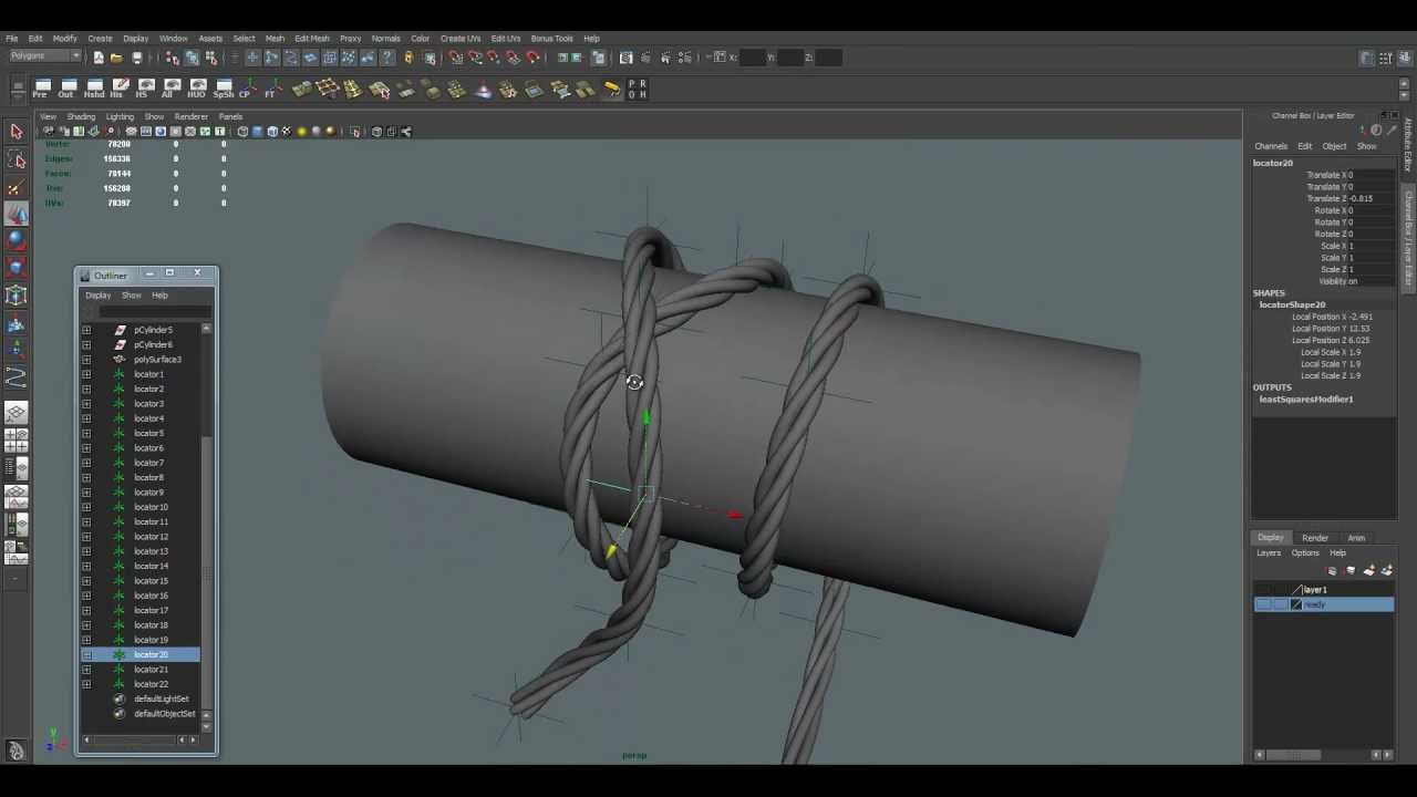 Maya Tutorial: Creation Wires, Rope - YouTube