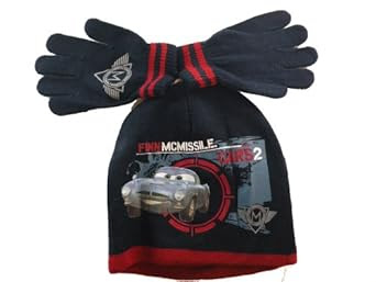 Cars 2: Finn Mcmissile Beanie with Gloves - Kids