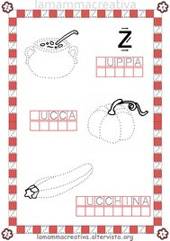 Italiano prescrittura e pregrafismo lettera Z|Lamammacreativa