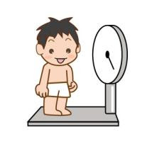 体重測定 身体測定 無料こどもイラスト図鑑