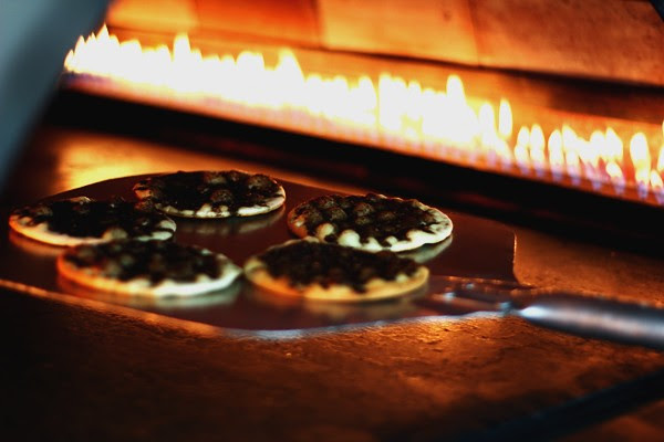 Small Zaatar Manakeesh in the oven 