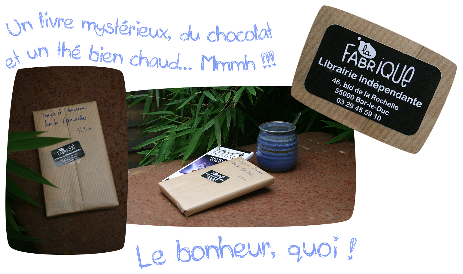 Un livre mystère, du chocolat et un thé bien chaud pour une rentrée avec le sourire.