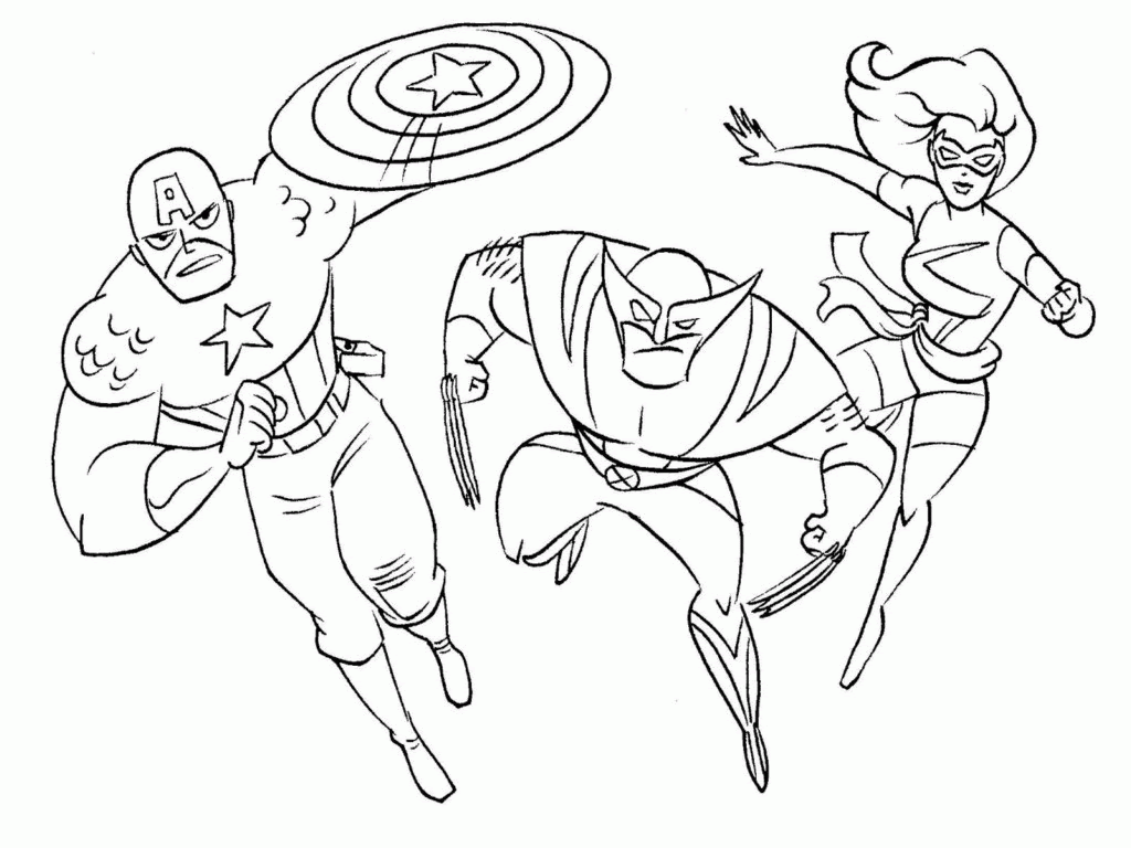 Superhero Coloring Pages Pdf - Coloring Home