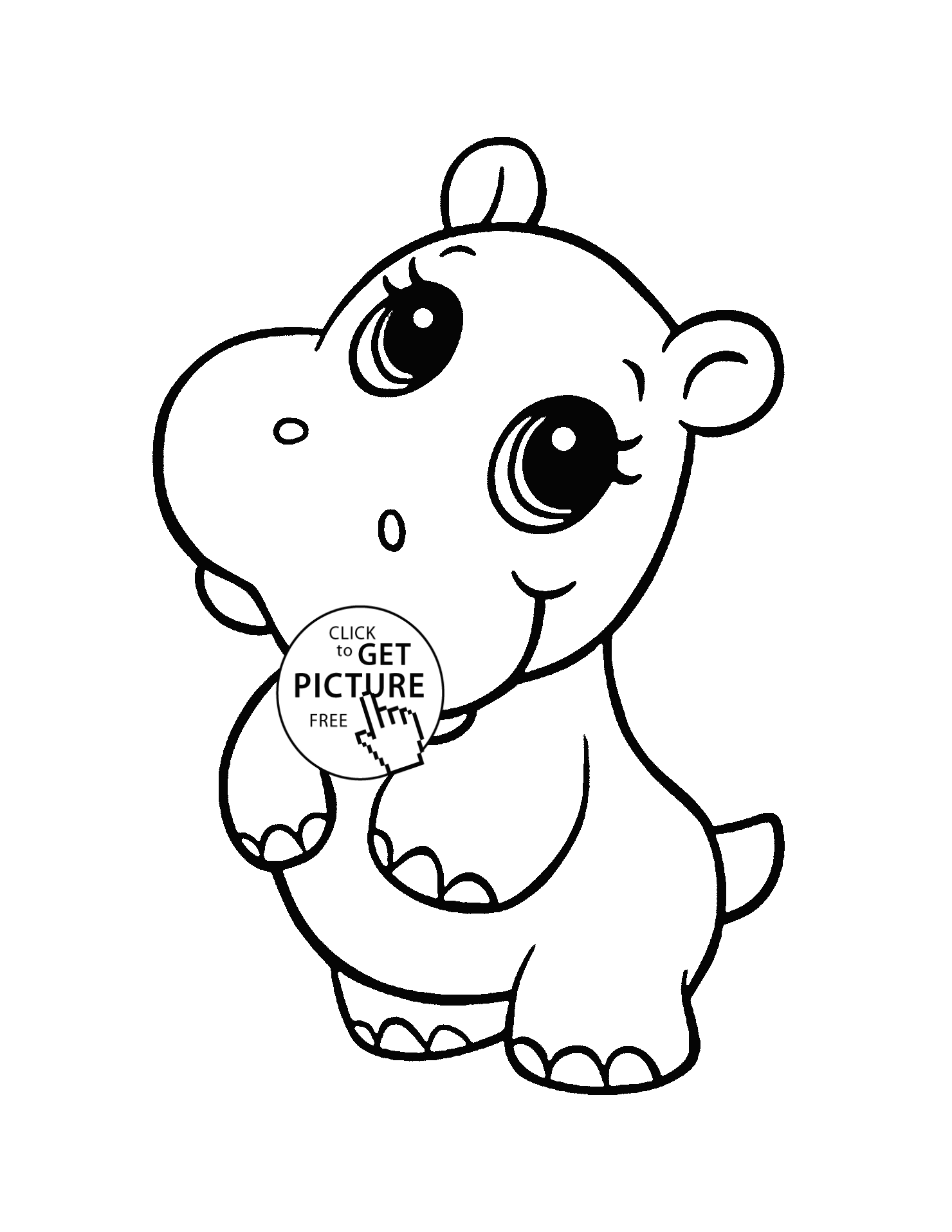 Download Free Printable Cute Animal Coloring Pages - Coloring Home