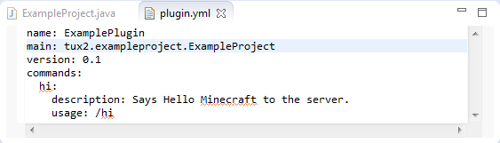 Bukkit Plugin.Yml