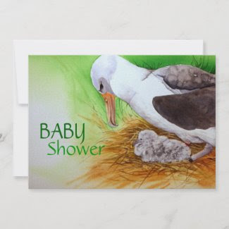 Cute Chick and Mother Baby Shower Invitation