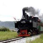 Fotos de Salzburgo en Austria, tren de vapor en Mauterndorf