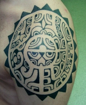 Hawaiian tattoos, or Polynesian tattoos – you decide.