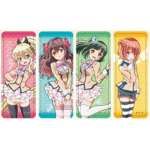 Cdjapan Kanojo Ga Flag O Oraretara Clear Bookmark Nanami Knight Braidfield Akane Mahogasawa Kikuno Shokanji Megumu Tozokuyama Collectible