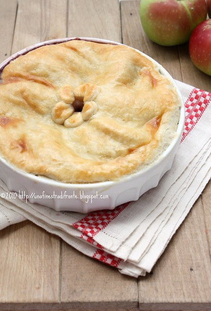 Apple pie and blueberry