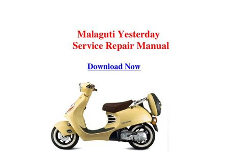 Free Reading malaguti yesterday scooter service repair manual download Free PDF PDF