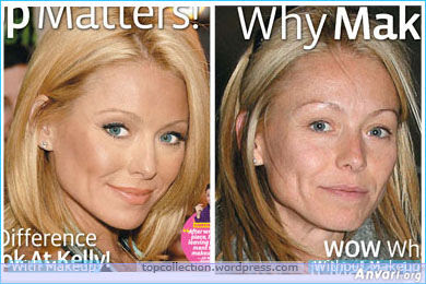 kelly ripa no makeup