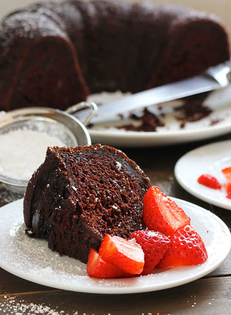 Chocolate Strawberry Pound Cake