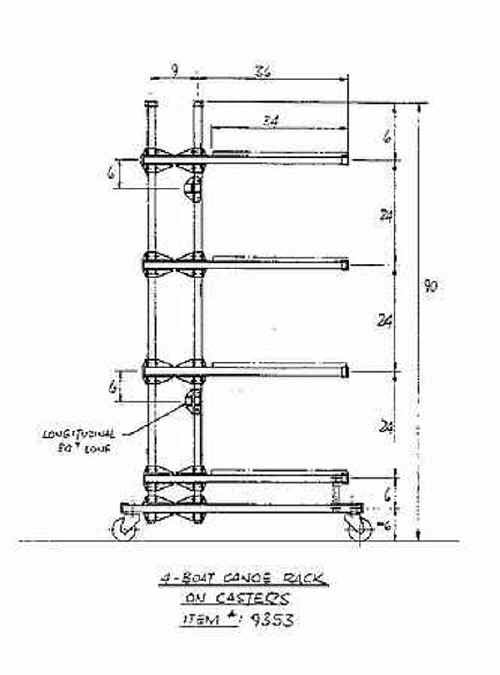 CastleCraft Seitech Canoe Storage Racks