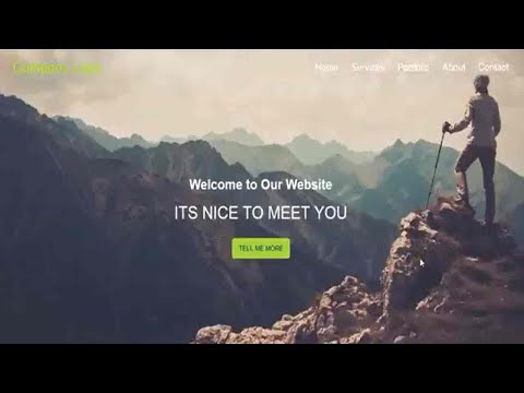 Simple Website from Scratch using Bootstrap | Speed Coding