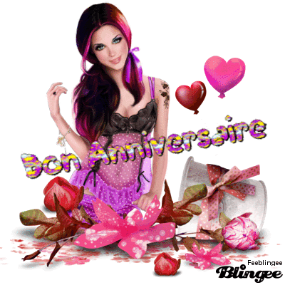 Bon Anniversaire Femme Sexy Sur Fond Blanc