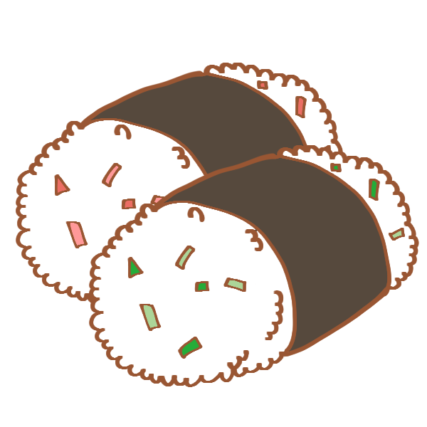 俵型のおにぎりのイラスト かわいいフリー素材が無料のイラストレイン