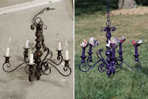 Chandelier makeover