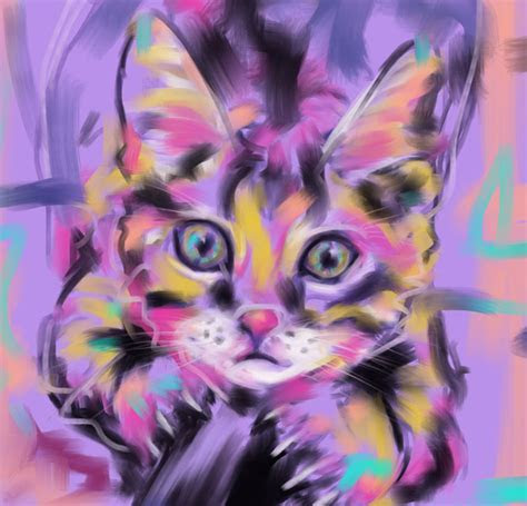 Acrylic paint is perfect for beginners, but do you know what to do if the paint goes bad, dries out, or separates? Cat Art Paintings of Cats | Cat Art Gallery | Go van Kampen