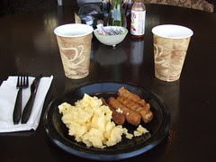 Sausage and egg, Breakfast at the Best Western, Winnemucca