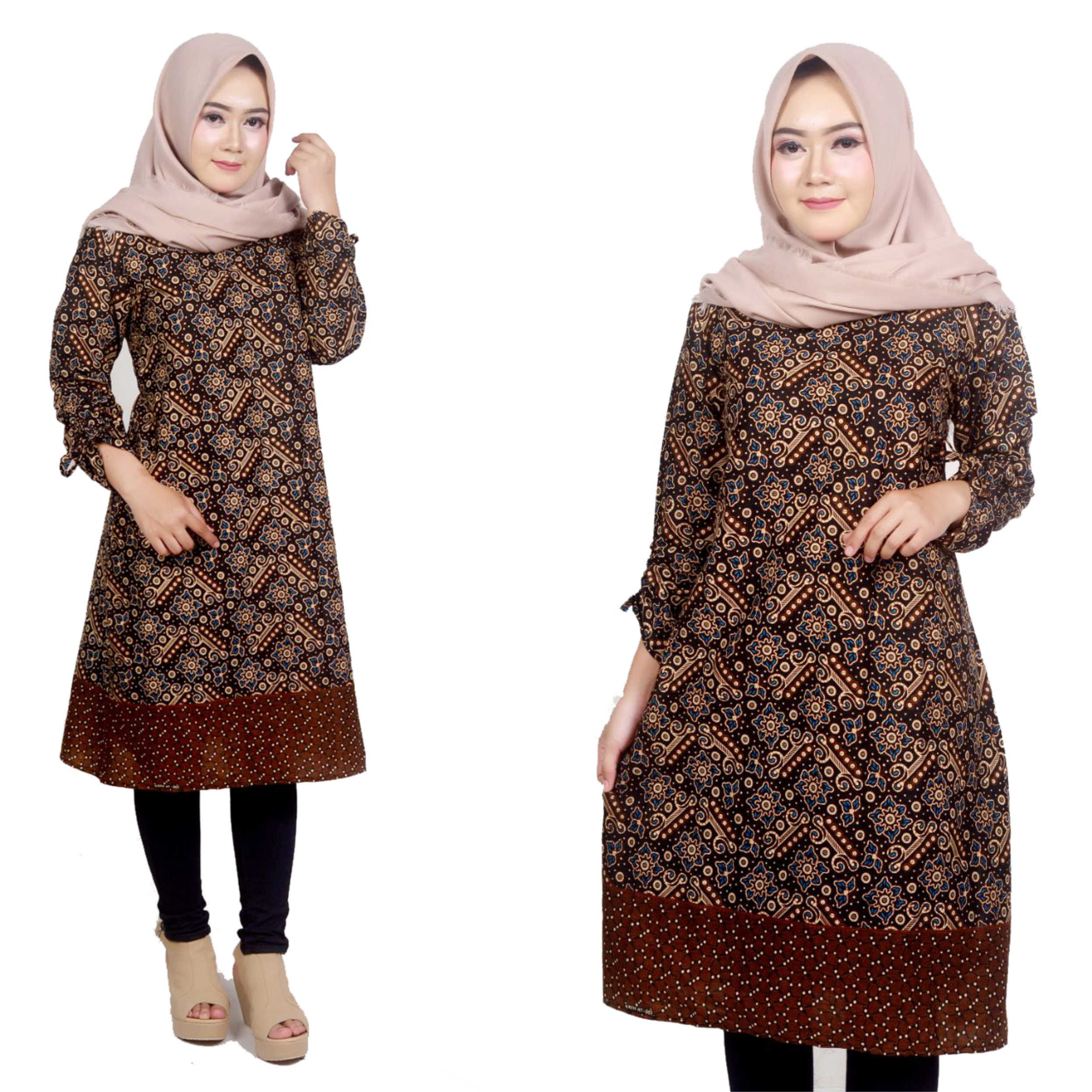 35 Model Baju Tunik Wanita Modern BATIK BROKAT 35 Model Baju Tunik Wanita Modern BATIK BROKAT