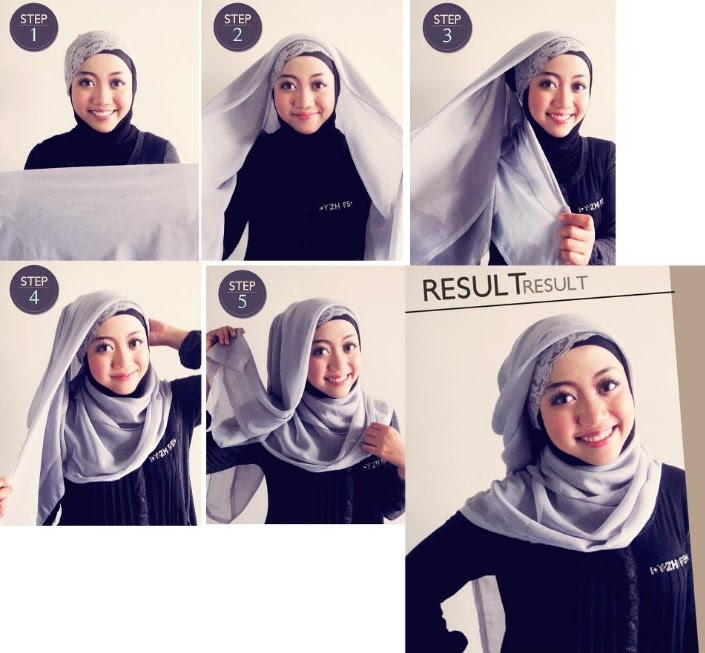Tutorial Hijab Simple Cara Memakai Jilbab Segitiga Dengan Mudah