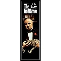 Godfather Movie (Brando with Cat, Door) Poster Print - 21x62