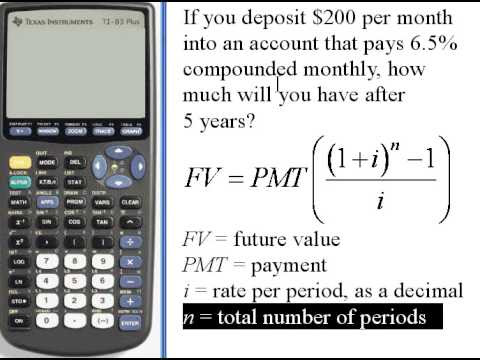 Youtube Computing Annuity Payment Calculator