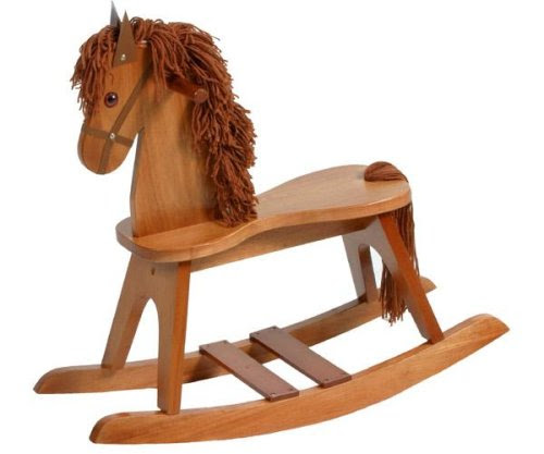 Stork Craft Rocking Horse, Cognac