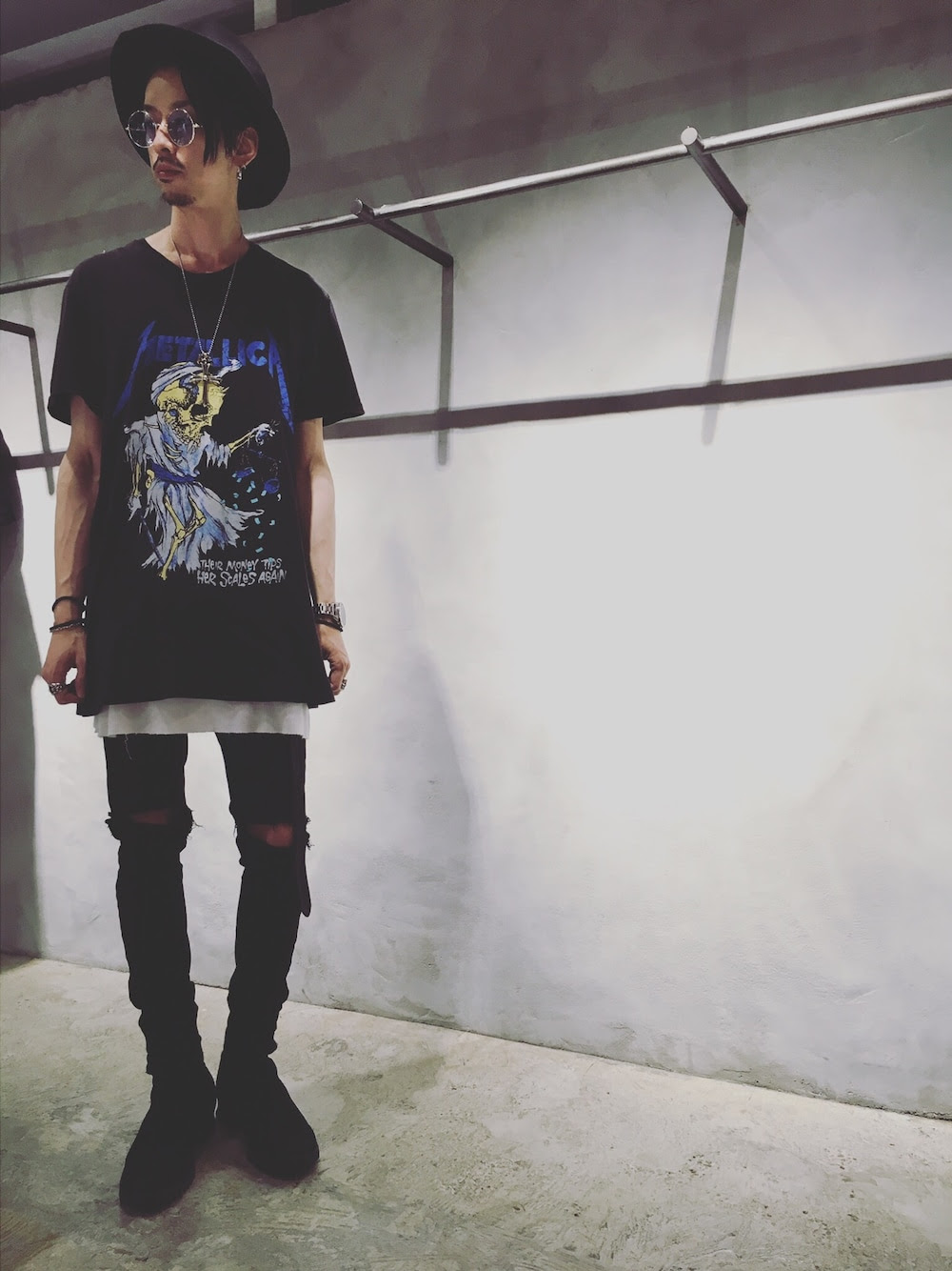 実は万能 ビンテージのバンドｔシャツを使った着こなし メンズ Boy ボーイ モテない男子のためのモテメディア
