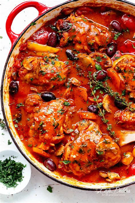 chicken cacciatore cafe delites
