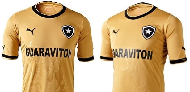 Após camisa rosa, Botafogo volta a inovar e lança uniforme todo em dourado