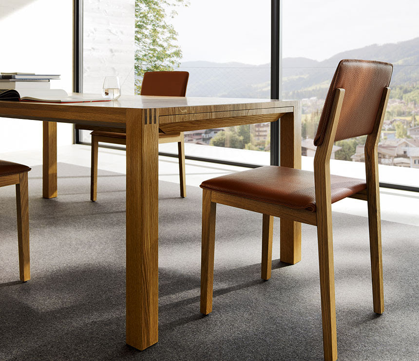 Luxury solid wood table - Loft TEAM 7 - Wharfside
