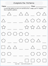 Math Geometry worksheets for primary math students in school, tutoring ...