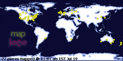 Locations of Site Visitors